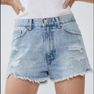 NWOT Zara Denim Shorts Size 8